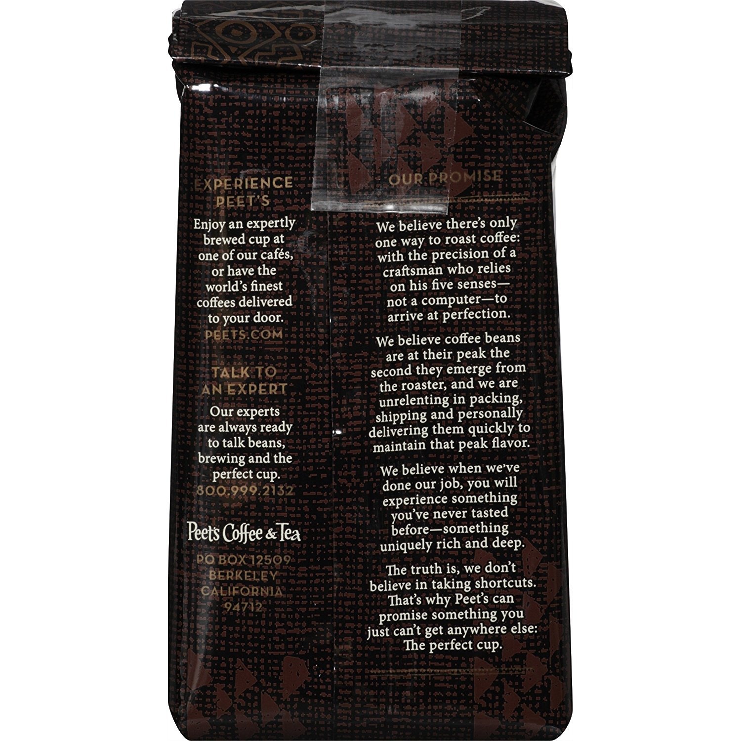 image:imagePeets Coffee Dark Roast Ground Coffee Decaffeinated Arabica Coffee Decaf Major Dickasons Blend 105 Ounce BagDecaf Major Dickasons Blend