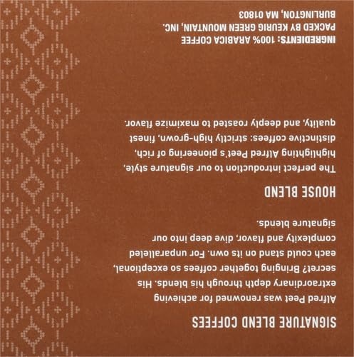 image:imagePeets Coffee Dark Roast Keurig KCup Pods 100 Arabica Coffee French Roast 88 Count 4 Boxes of 22 PodsHouse Blend