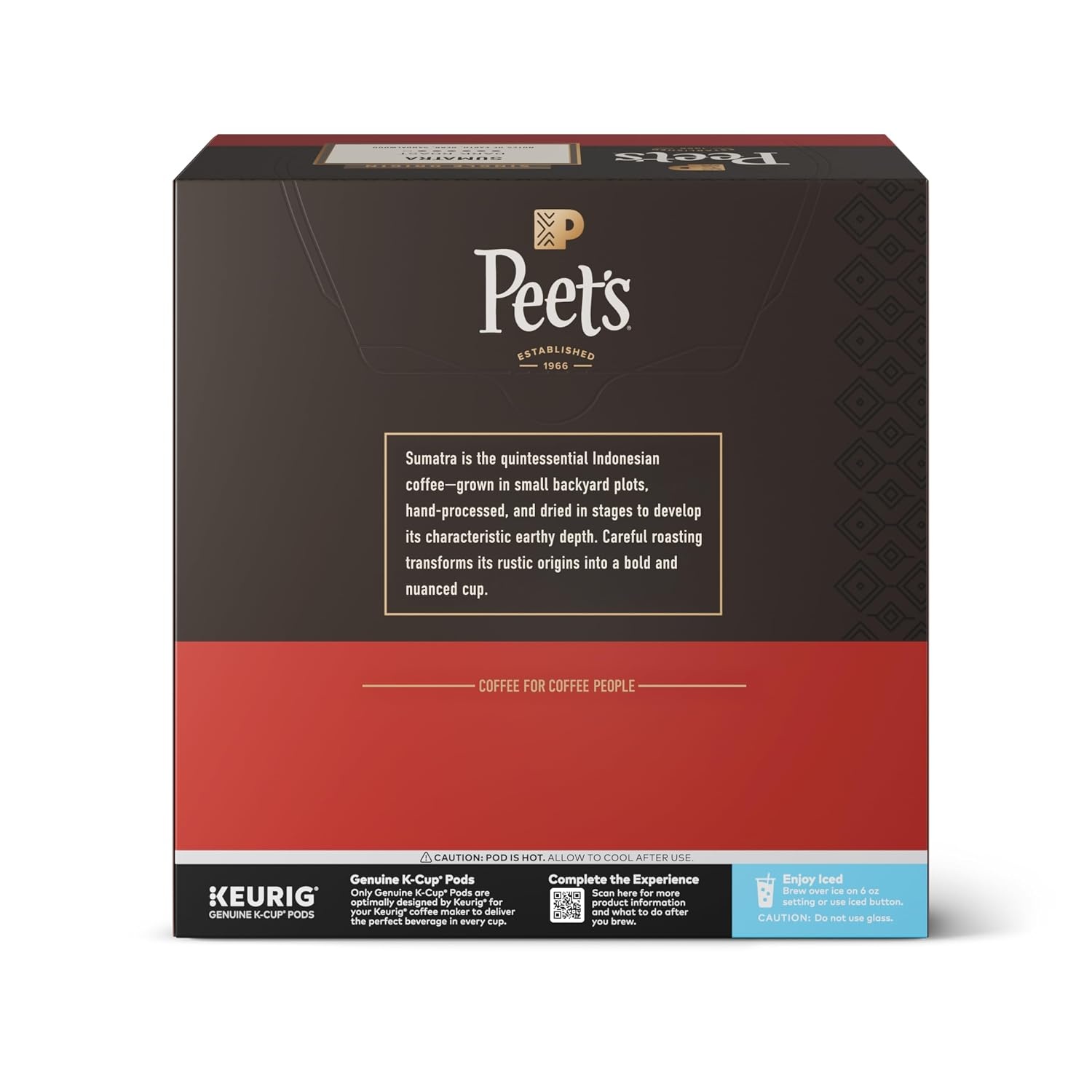 image:imagePeets Coffee Dark Roast Keurig KCup Pods 100 Arabica Coffee French Roast 88 Count 4 Boxes of 22 PodsSingle Origin Sumatra