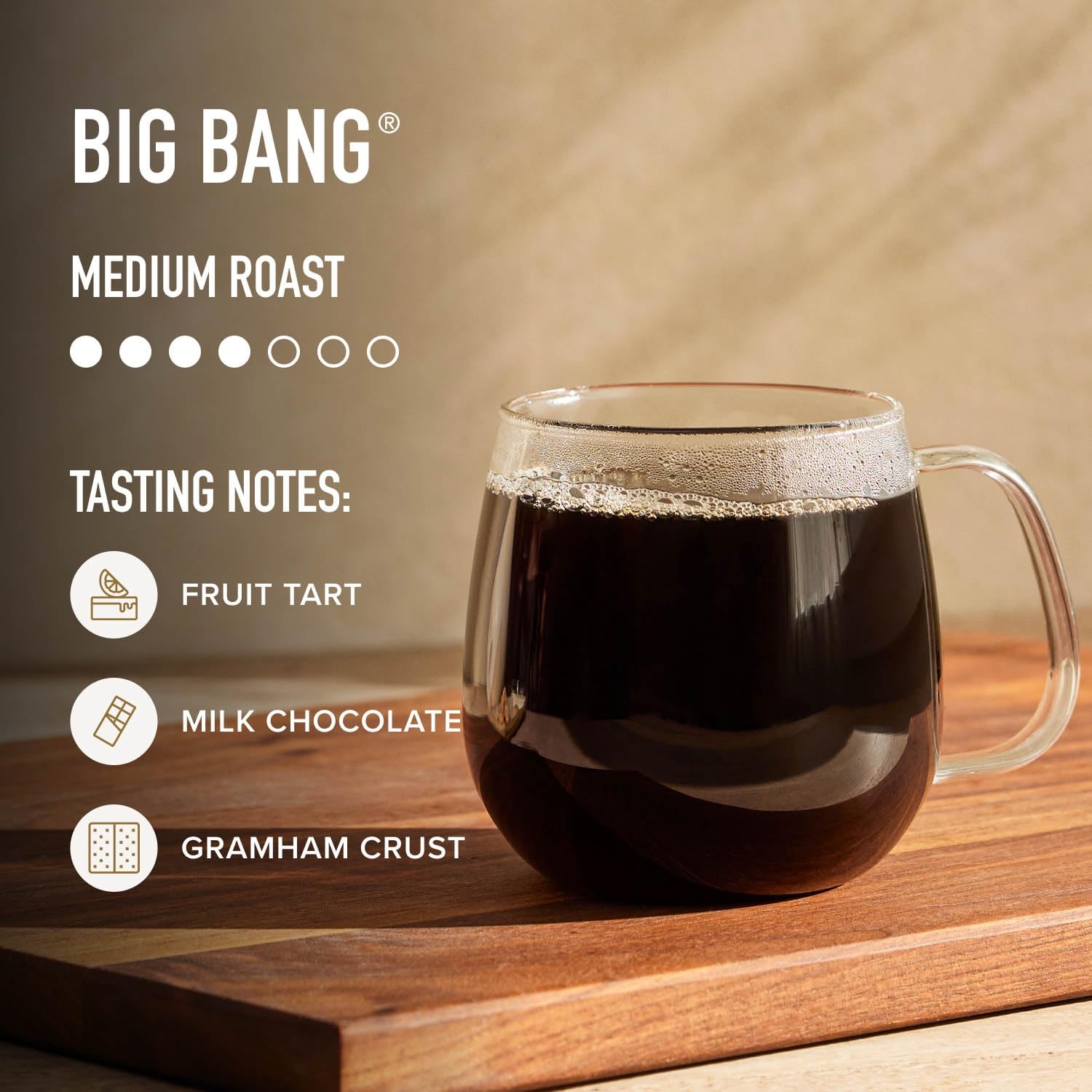 image:imagePeets Coffee Medium Roast Ground Coffee 100 Arabica Coffee Single Origin Brazil 18 Ounce BagBig Bang