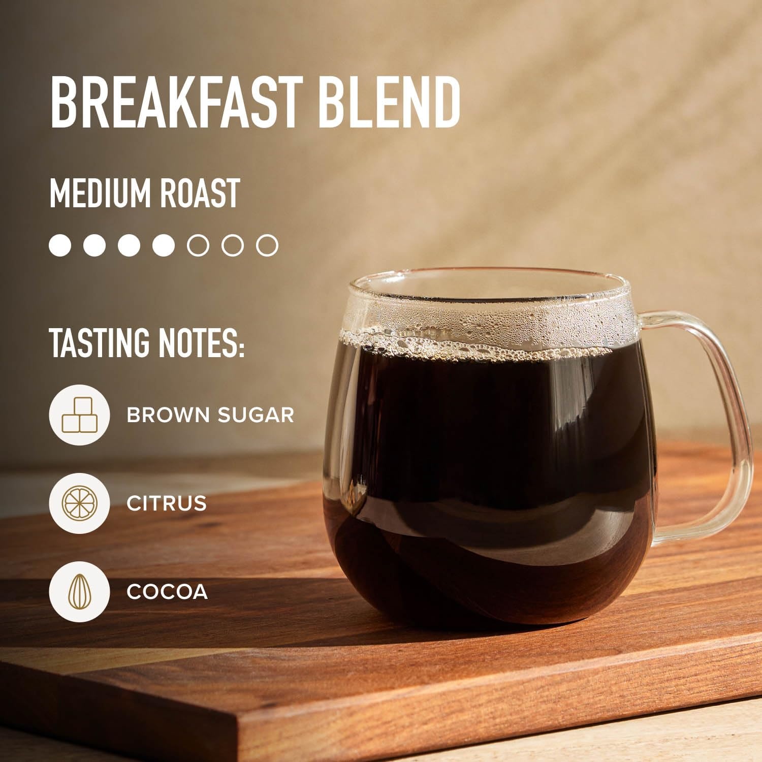 image:imagePeets Coffee Medium Roast Ground Coffee 100 Arabica Coffee Single Origin Brazil 18 Ounce BagBreakfast Blend