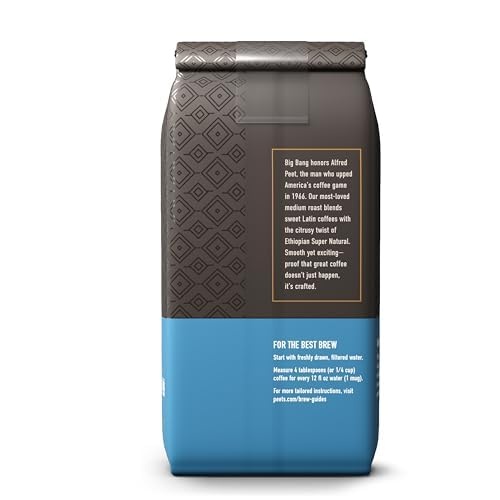 image:imagePeets Coffee Medium Roast Ground Coffee 100 Arabica Coffee Single Origin Brazil 18 Ounce BagCaf Domingo