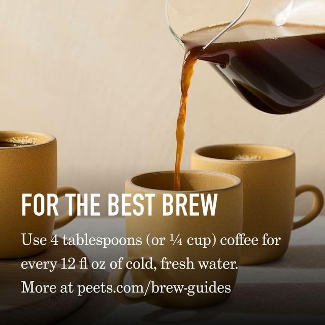 image:imagePeets Coffee Medium Roast Ground Coffee 100 Arabica Coffee Single Origin Brazil 18 Ounce BagOff the Grid