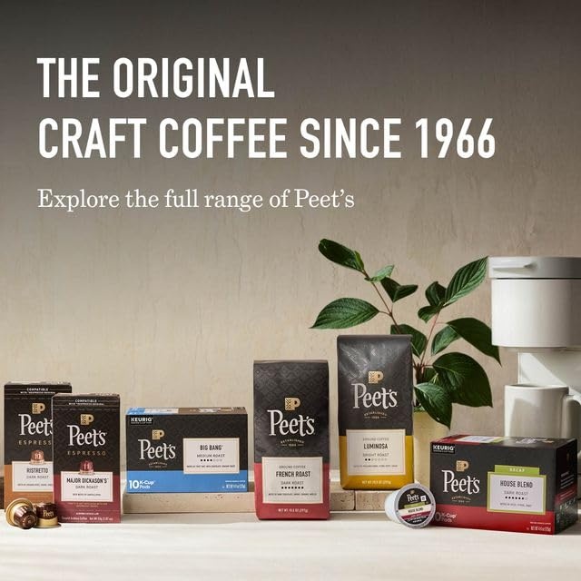 image:imagePeets Coffee Medium Roast Ground Coffee 100 Arabica Coffee Single Origin Brazil 18 Ounce BagOff the Grid