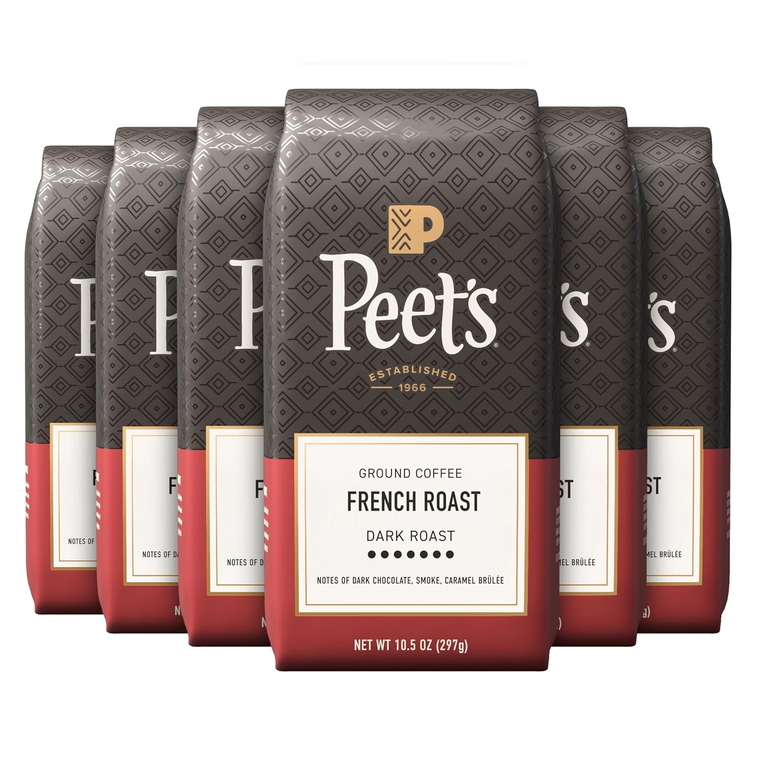 image:imagePeets Coffee USDA Organic Dark Roast Ground Coffee 100 Arabica Coffee French Roast 18 Ounce BagFrench Roast