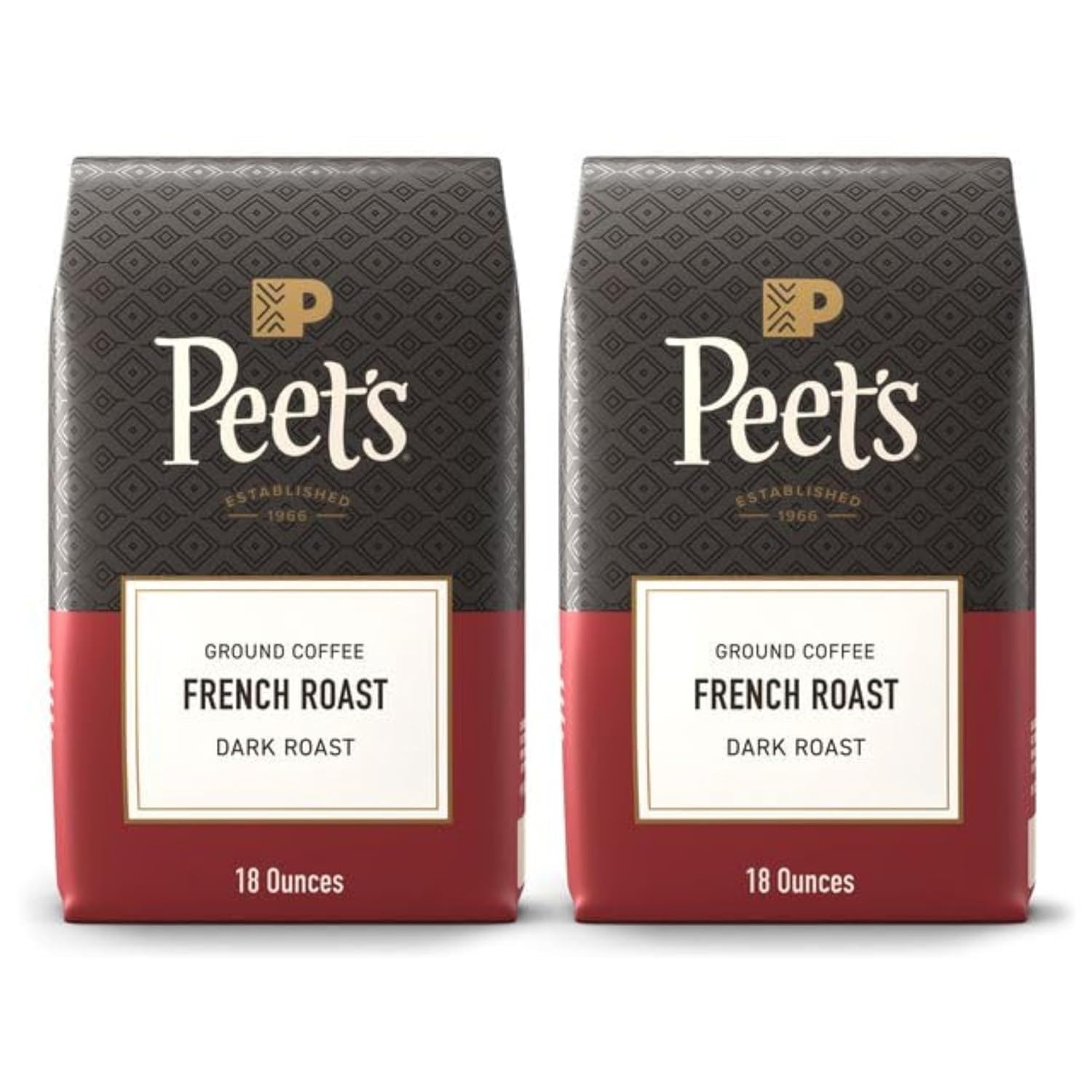 image:imagePeets Coffee USDA Organic Dark Roast Ground Coffee 100 Arabica Coffee French Roast 18 Ounce BagFrench Roast