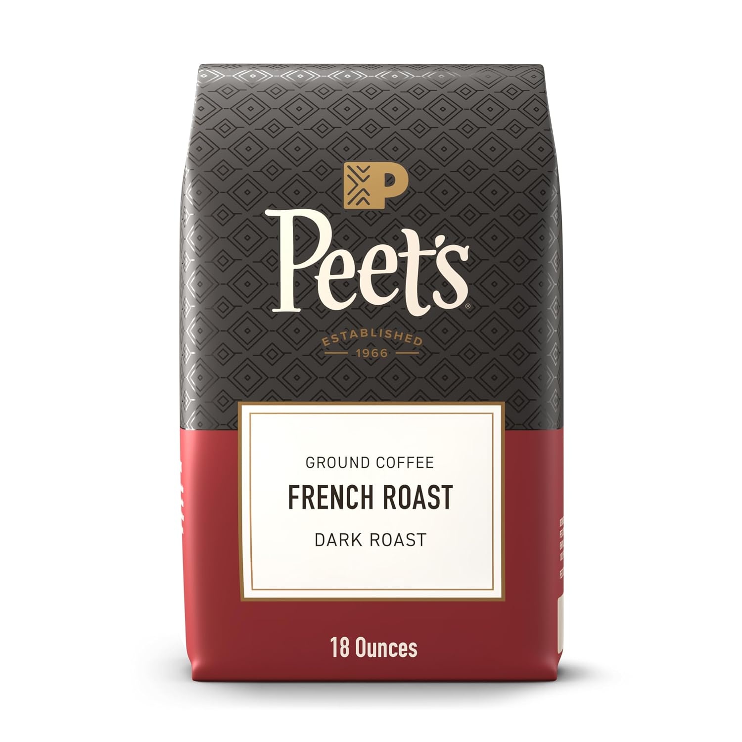 image:imagePeets Coffee USDA Organic Dark Roast Ground Coffee 100 Arabica Coffee French Roast 18 Ounce BagFrench Roast