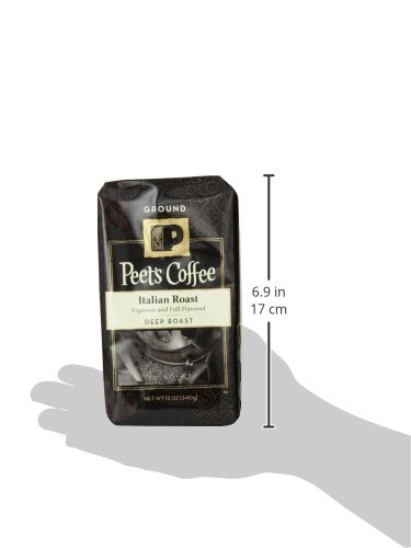 image:imagePeets Coffee USDA Organic Dark Roast Ground Coffee 100 Arabica Coffee French Roast 18 Ounce BagItalian Roast