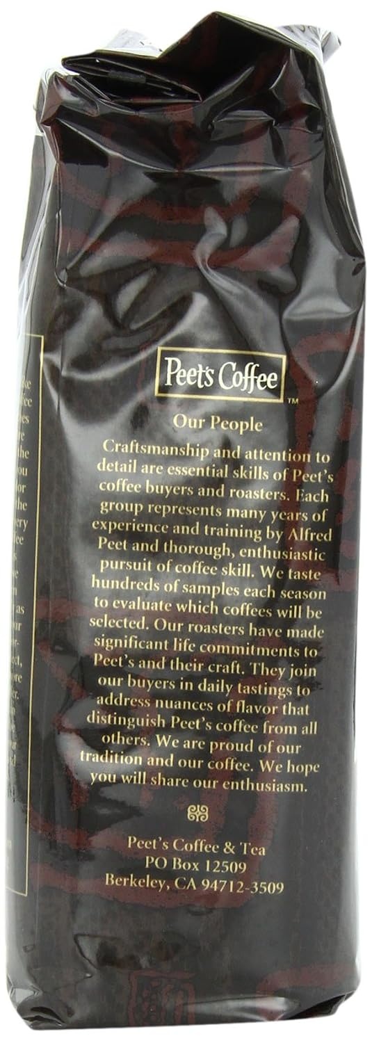 image:imagePeets Coffee USDA Organic Dark Roast Ground Coffee 100 Arabica Coffee French Roast 18 Ounce BagMajor Dickasons Blend