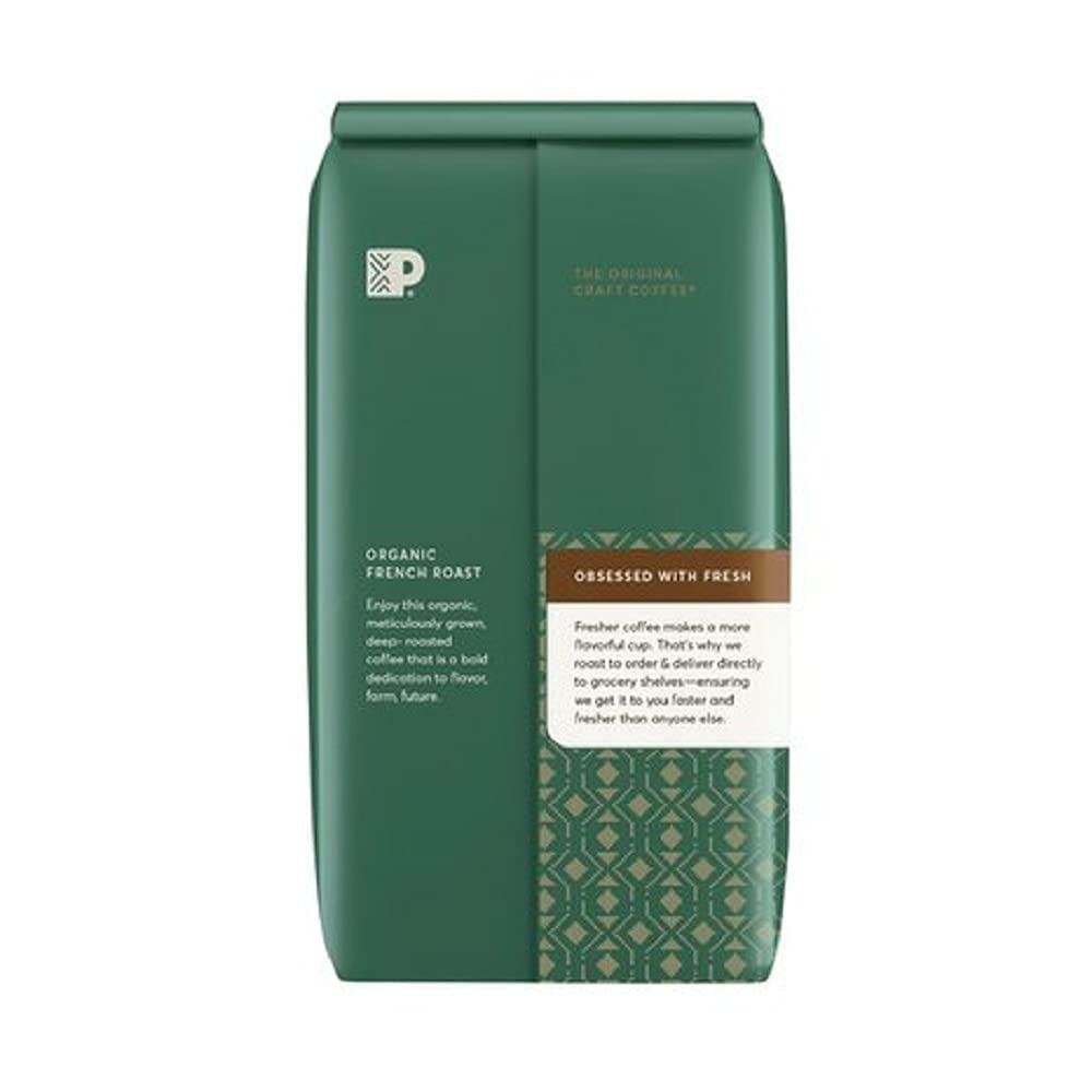 image:imagePeets Coffee USDA Organic Dark Roast Ground Coffee 100 Arabica Coffee French Roast 18 Ounce BagOrganic French Roast
