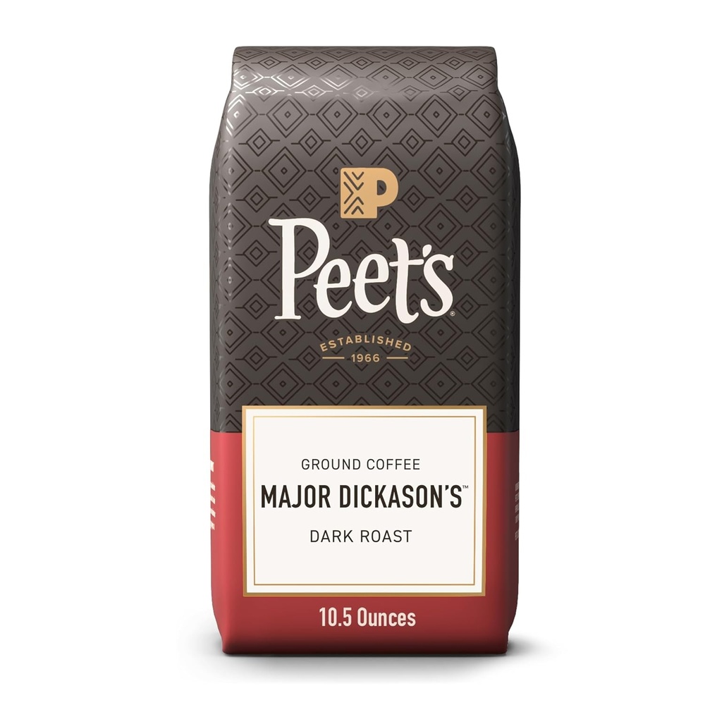 image:imagePeets Coffee USDA Organic Dark Roast Ground Coffee 100 Arabica Coffee French Roast 18 Ounce BagMajor Dickasons Blend