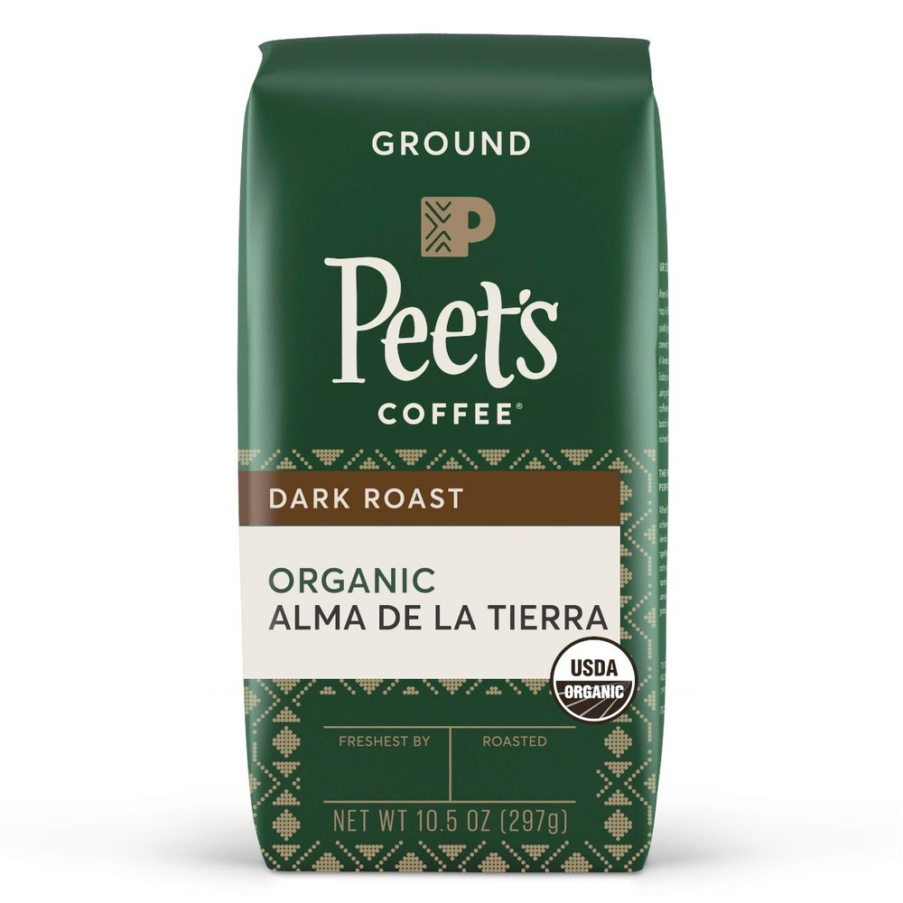 image:imagePeets Coffee USDA Organic Dark Roast Ground Coffee 100 Arabica Coffee French Roast 18 Ounce BagOrganic Alma de la Tierra
