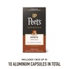 Peet’s Coffee, Dark Roast Espresso Capsules, Compatible with Nespresso Original Machine, 100% Arabica Coffee – Ristretto Intensity 10, 50 Count (5 Boxes of 10 Espresso Capsules)(Ristretto)