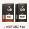 Peet’s Coffee, Dark Roast Espresso Capsules, Compatible with Nespresso Original Machine, 100% Arabica Coffee – Ristretto Intensity 10, 50 Count (5 Boxes of 10 Espresso Capsules)(Dark Roast Variety Pack)