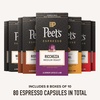 Peet’s Coffee, Dark Roast Espresso Capsules, Compatible with Nespresso Original Machine, 100% Arabica Coffee – Ristretto Intensity 10, 50 Count (5 Boxes of 10 Espresso Capsules)(Medium and Dark Roast Variety Pack)