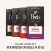Peet’s Coffee, Dark Roast Espresso Capsules, Compatible with Nespresso Original Machine, 100% Arabica Coffee – Ristretto Intensity 10, 50 Count (5 Boxes of 10 Espresso Capsules)(Classic Variety Pack)