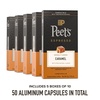 Peet’s Coffee, Medium Roast Espresso Capsules, Compatible with Nespresso Original Machine, 100% Arabica Coffee – Ricchezza Intensity 8, 50 Count (5 Boxes of 10 Espresso Capsules)(Caramel)