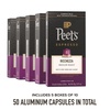 Peet’s Coffee, Medium Roast Espresso Capsules, Compatible with Nespresso Original Machine, 100% Arabica Coffee – Ricchezza Intensity 8, 50 Count (5 Boxes of 10 Espresso Capsules)(Ricchezza)