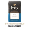 Peet’s Coffee, Medium Roast Ground Coffee, 100% Arabica Coffee – Single Origin Brazil 18 Ounce Bag(Brazil)