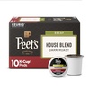 Peet’s Coffee, Dark Roast Decaf Keurig K-Cup Pods, Decaffeinated Arabica Coffee – Decaf House Blend 60 Count (6 Boxes of 10 K-Cup Pods)(Decaf House Blend)