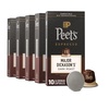 Peet’s Coffee, Dark Roast Espresso Capsules, Compatible with Nespresso Original Machine, 100% Arabica Coffee – Ristretto Intensity 10, 50 Count (5 Boxes of 10 Espresso Capsules)(Major Dickason’s Blend)