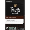 Peet’s Coffee, Dark Roast Keurig K-Cup Pods, 100% Arabica Coffee – French Roast 88 Count (4 Boxes of 22 Pods)(French Roast)