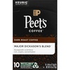 Peet’s Coffee, Dark Roast Keurig K-Cup Pods, 100% Arabica Coffee – French Roast 88 Count (4 Boxes of 22 Pods)(Major Dickason’s Blend)