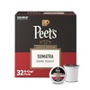 Peet’s Coffee, Dark Roast Keurig K-Cup Pods, 100% Arabica Coffee – French Roast 88 Count (4 Boxes of 22 Pods)(Single Origin Sumatra)