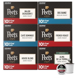 Peet’s Coffee, Medium Roast Single Serve Coffee Pods, 100% Arabica Coffee – Café Domingo 32 Count (1 Box of 32 Pods)(Bestsellers Variety Pack)